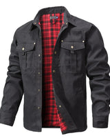 Bram - Robuste Übershirt Jacke in Rot