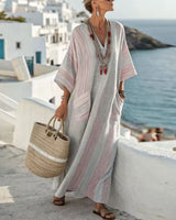 Selma | Elegantes Maxikleid in Grau
