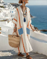 Selma | Elegantes Maxikleid in Orange