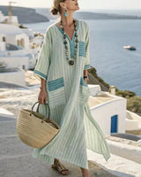 Selma | Elegantes Maxikleid in Blau
