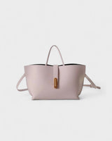 Damen Tragetasche Kunstleder strukturiert elegantes Design - Noiré in Rosa