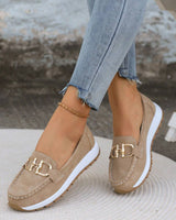 Rosemunde | Damen Loafer Schuhe mit Schnalle in Khaki