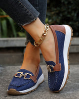 Rosemunde | Damen Loafer Schuhe mit Schnalle in Blau