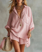 Rosina | Damen Zweiteiler Set in Rosa