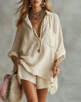 Rosina | Damen Zweiteiler Set in Khaki