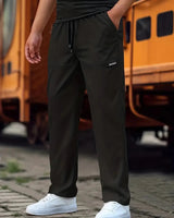 Rutger | Herren Regular Fit Jogginghose mit Kordelzug in Schwarz