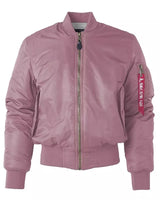 Azemar | Hochwertige Unisex Bomberjacke mit Reißverschluss in Rosa