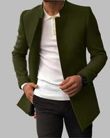 Salomo | Herren Winterjacke mit Stehkragen in Grün