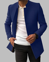 Salomo | Herren Winterjacke mit Stehkragen in Blau