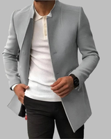 Salomo | Herren Winterjacke mit Stehkragen in Grau