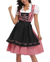 Saskia | Damen Oktoberfest Dirndl Trachtenkleid in Schwarz