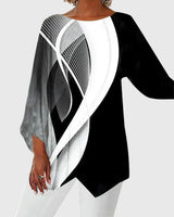 Saskia | Damen Schmetterling Print Tunika mit Glitzer in Stil 4