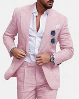 Michael™ | Sommeranzug (Jacke + Hose) in Rosa
