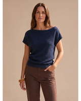 Selene | Damen Pullover mit Besonderem Schnitt und Komfort in Blau