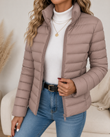 Selina | Damen Leichte Wasserdichte Jacke mit Reißverschluss in Rosa