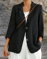 Seraphiel | Damen Taillierter Blazer in Schwarz