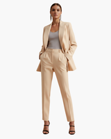 Seraphima | Damen Blazer Anzug Set mit Hose in Aprikose
