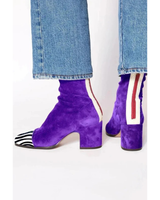 Serena | Damen Orthopädische Stiefeletten aus Wildleder mit Reißverschluss in Violett