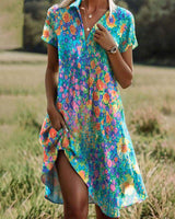 Carrie – Boho Chic Sommerkleid in Mehrfarbig