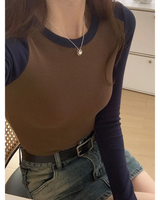 Sienna | Damen Kleid Mit Langarm Und Kurzer Länge in Kaffeeblau