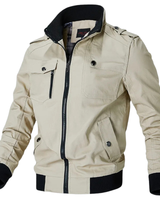 Sarnel - Hochwertige Bomberjacke in Beige
