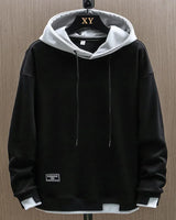 Maxence -  Klassischer Urbaner Hoodie in Schwarz