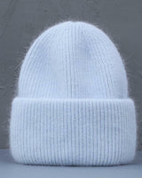 Damen und Herren Strick Mütze in Himmelblau