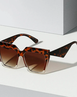 Skye | Damen Sonnenbrille Oversized Retro in Leopard