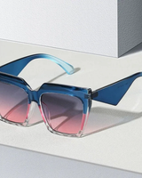 Skye | Damen Sonnenbrille Oversized Retro in Blau