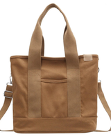 Sna | Damen Praktische Canvas Schultertasche in Khaki