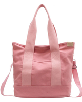 Sna | Damen Praktische Canvas Schultertasche in Rosa