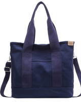 Sna | Damen Praktische Canvas Schultertasche in Blau