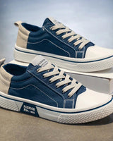 Sneaker Herren Retro Low Top mit Schnürung in Blau