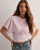 Victoria | Weites Ärmel Icon T-Shirt in Rosa