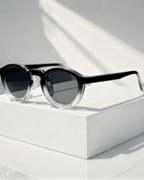 Sonnenbrille rund UV400 Retro Look in Weiß