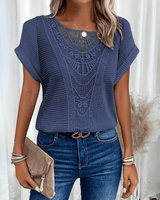 Florisa - Gehäkeltes Top in Blau