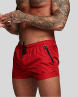 Soren | Herren Badeshorts mit Kordelzug in Rot