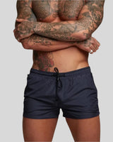 Soren | Herren Badeshorts mit Kordelzug in Marineblau