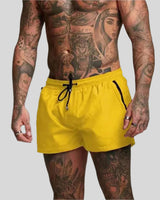 Soren | Herren Badeshorts mit Kordelzug in Hellgelb