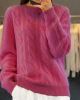ASTRID – Premium Strickpullover für den Winter in Dunkelrosa