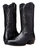 Emilia | Damen Schicke Cowboy-Stiefel mit stilvollen Details in Schwarz