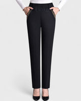 Lorena | Elastischer Bund Taschen Jeans in Schwarz
