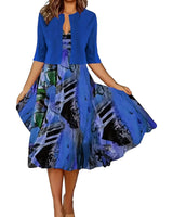 Serelina Chic Geschichtetes Outfit in Blau
