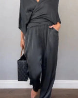 Kuliah – Elegantes 2-Teiliges Set in Schwarz