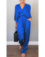 Kuliah – Elegantes 2-Teiliges Set in Blau