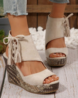 Marnie | Sandalette mit ergonomischem Fußbett in Beige