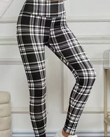 Laquisha - Stylische Dehnbare Leggings in Schwarz-Weiß