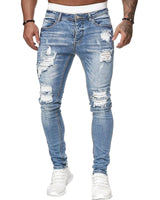 Kuzma - Stylische Röhrenjeans im Used Schau in Hellblau