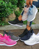 Luriya - Funkelnde Strass-Schuhe in Dunkelblau