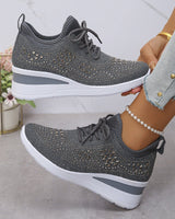 Luriya - Funkelnde Strass-Schuhe in Grau